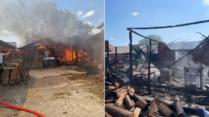 incendiu-puternic-la-hidisel-gospodarie-utilaje-si-40-de-gaini-distruse