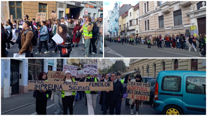 Sute de persoane la marșul pentru siguranța femeilor