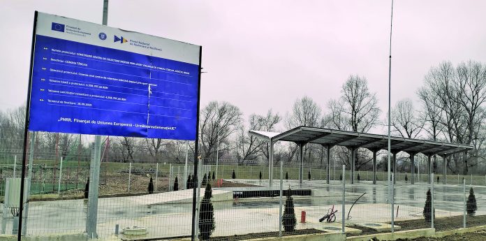 Centru de colectare a deșeurilor terminat, dar nefuncțional