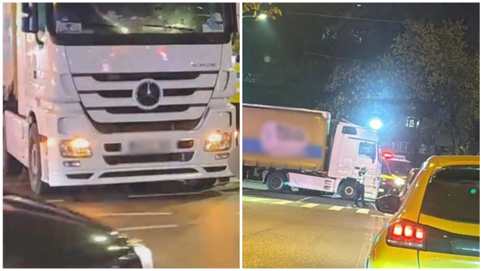Șofer TIR Bihor a lovit mortal un pieton în București