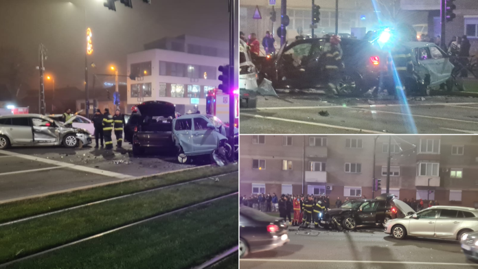 Grav accident pe Bulevardul Dimitrie Cantemir din Oradea