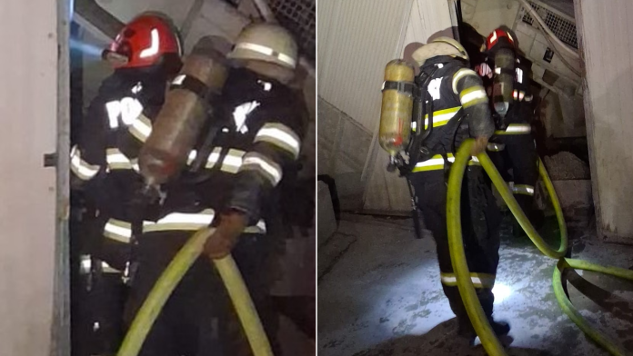 Incendiu la o fabrică pe strada Ogorului din Oradea
