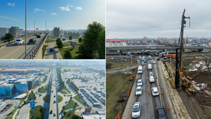 Lucrările trec la o nouă fază: se încep forările pentru primii piloți la pasajul rutier de pe Calea Aradului.