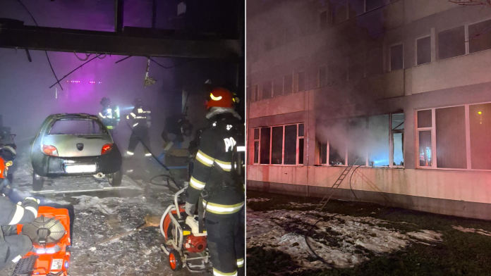 Pagube de 500.000 lei la Universitatea din Oradea din cauza incendiului de sâmbătă noapte