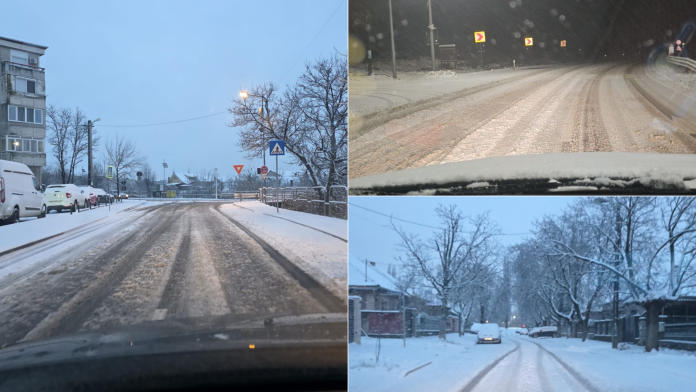 Prima ninsoare serioasă în Oradea și Bihor, problemele apărute