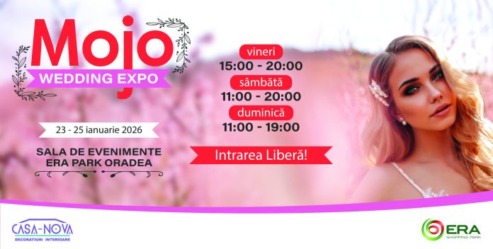 Târgul de Nunți Mojo Wedding Expo la ERA Park Oradea, 23-25 ianuarie 2026!