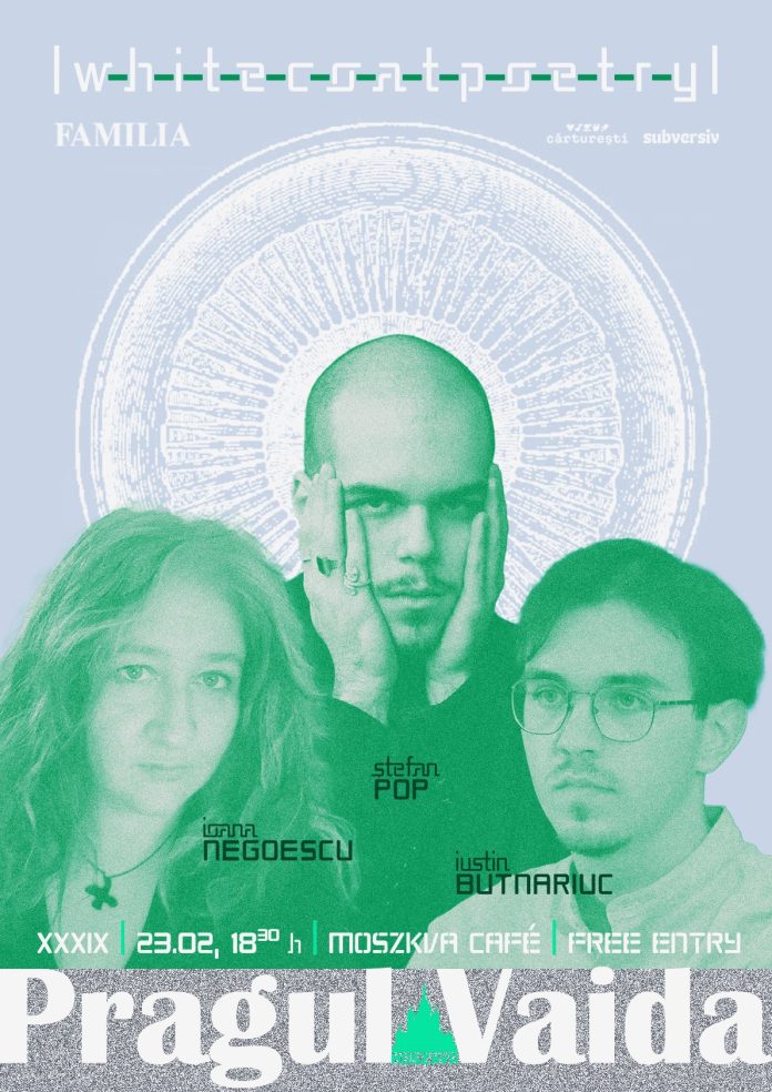 Poeții Iustin Butnariuc, Ioana Negoescu și Ștefan Pop sosesc la „Pragul Vaida”