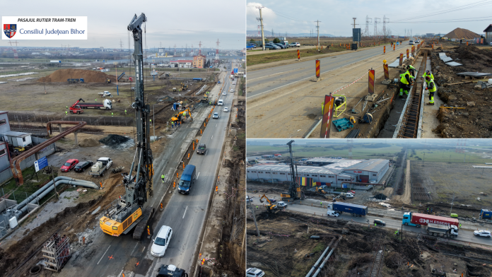 Se fac săpături! Au demarat lucrările pentru un nou pasaj suprateran pe Centura Oradea.