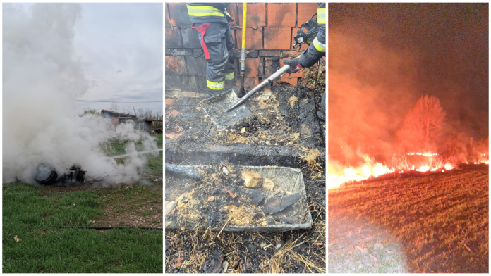 70 de intervenții ale pompierilor din Bihor în weekend: 9 incendii cauzate de coșuri de fum, instalații electrice defectuoase și foc deschis