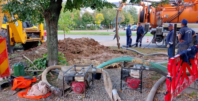 Cinci localități din apropierea Oradiei rămân fără apă din cauza unei avarii. În oraș, mai multe zone vor avea presiune scăzută.