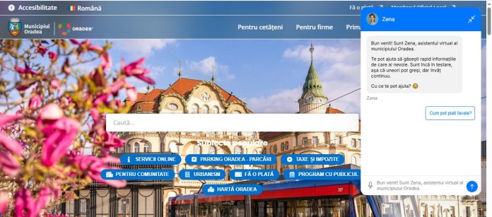 „Zena”, noul asistent virtual al Primăriei Oradea, intră în faza de testare: IA care oferă răspunsuri cetățenilor în câteva secunde.