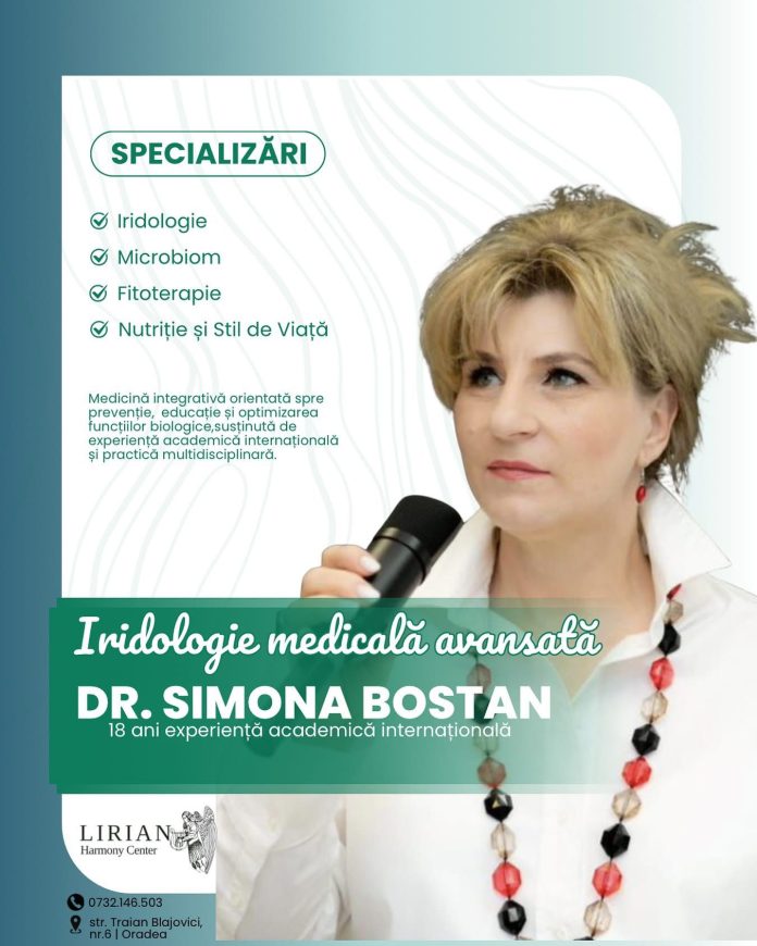 Consultații de iridologie la Centrul Medical Lirian: Expertiza Dr. Simona Bostan!