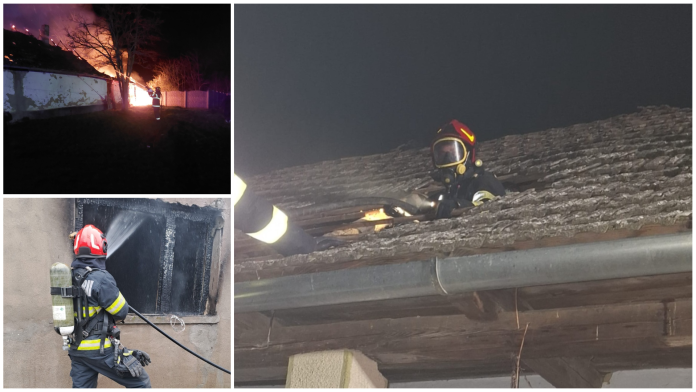 Incendii în mini-vacanța de Paște: Un apartament din Oradea și două case afectate de flăcări.