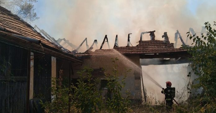 7 incendii într-o zi în Bihor: 30 de hectare, livezi și anexe afectate de flăcări