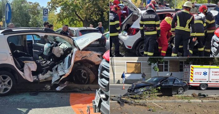 Accident pe Sfântul Apostol Andrei în Oradea: o persoană încarcerată Accident pe Sfântul Apostol Andrei în Oradea: o persoană încarcerată