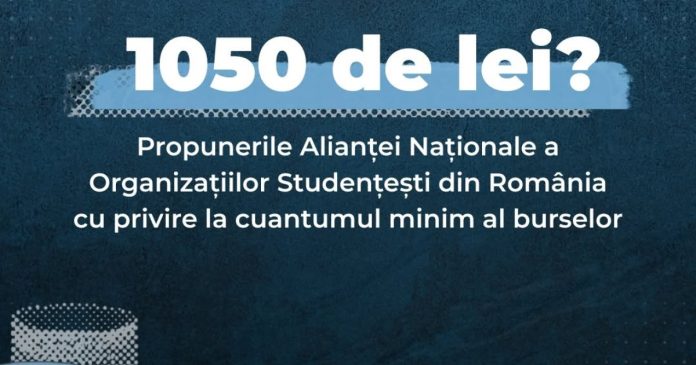 Studenții cer burse de minimum 1.050 lei, ministerul propune 925 lei