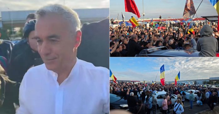 Sute de susținători l-au așteptat pe Călin Georgescu în Piața 100 din Oradea Sute de susținători l-au așteptat pe Călin Georgescu în Piața 100 din Oradea