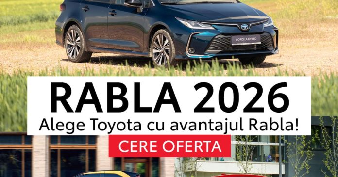 Toyota și Rabla Auto 2026: ce oportunitate ai pentru mașina ta
