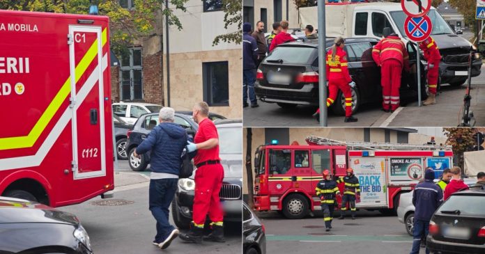 Accident în Oradea, zona Via 29: șase persoane implicate, între care un bebeluș