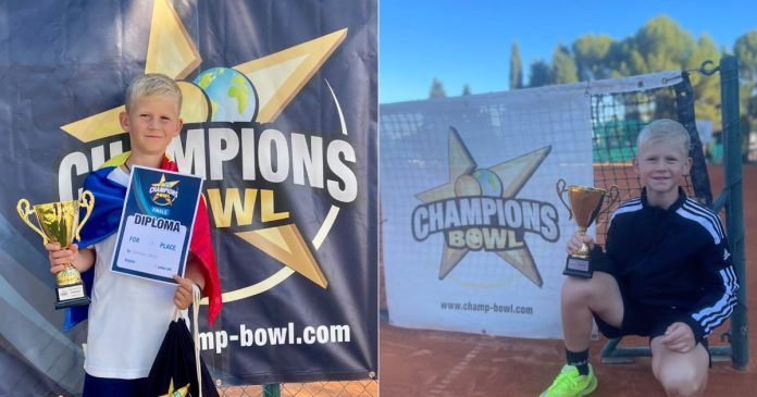 Christian Boros, tenismen orădean, a câștigat Champions Bowl 2026 la 9 ani