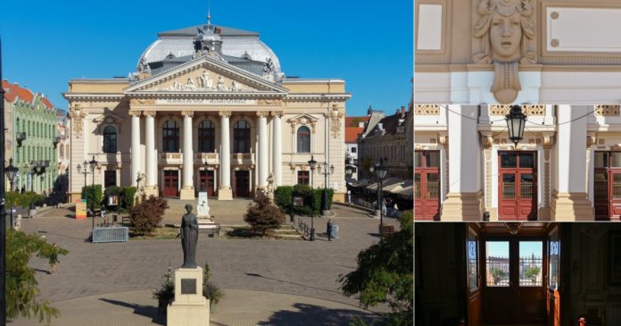 Fațada Teatrului de Stat din Oradea, reabilitată. Cât au costat lucrările Fațada Teatrului de Stat din Oradea, reabilitată. Cât au costat lucrările