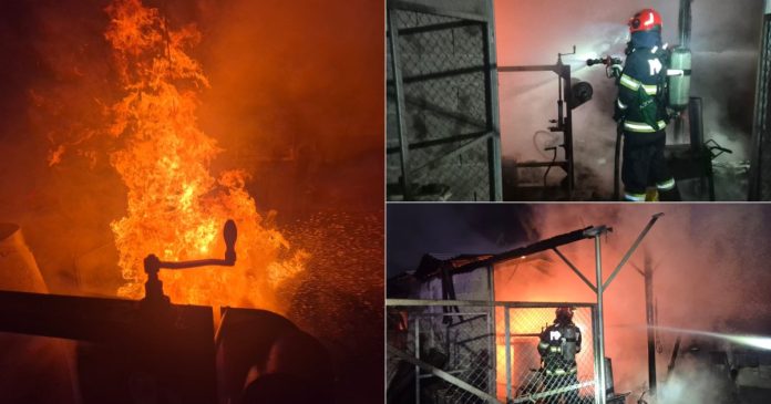 Incendiu violent la o gospodărie din Finiș: acoperiș, scule și un ATV distruse