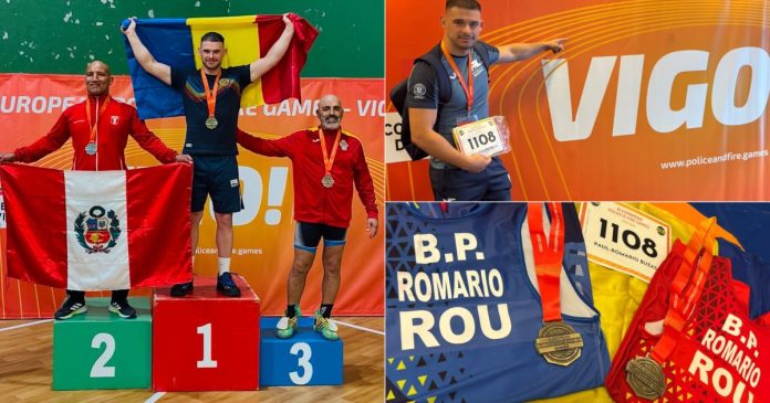Polițistul bihorean Paul Buzaș, aur la European Police & Fire Games