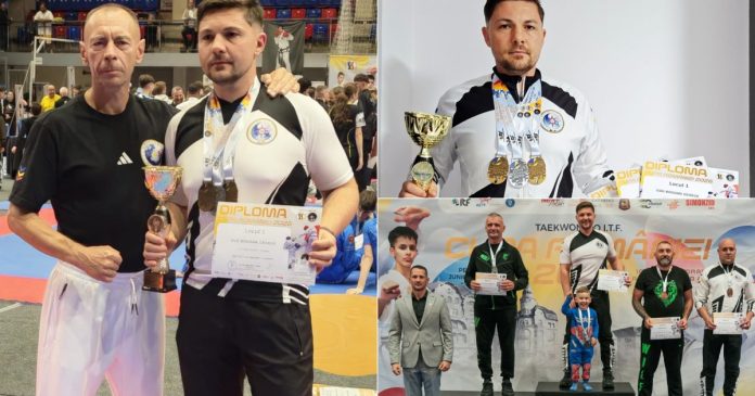 Polițistul Bogdan Gug a câștigat două medalii de aur la Cupa României la Taekwon-do ITF