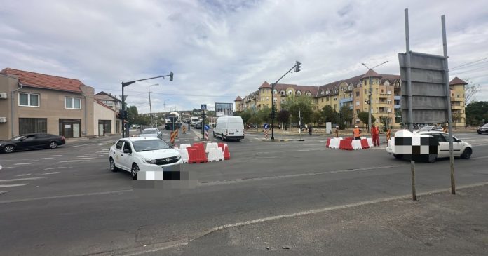 Se închide sensul giratoriu provizoriu de pe Ștefan cel Mare. Ce străzi mai sunt afectate