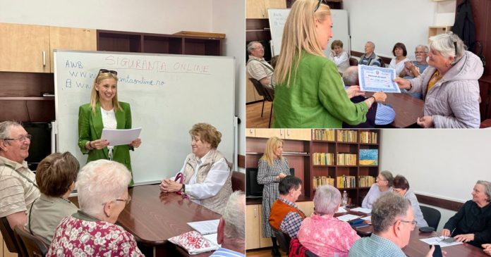 Seniorii din Oradea învață gratuit să recunoască mesajele-capcană Seniorii din Oradea învață gratuit să recunoască mesajele-capcană