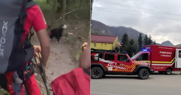 Turist rănit și doi francezi prinși de întuneric, salvați în Cheile Galbenei